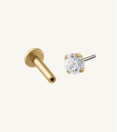 Diamond push pin Earrings